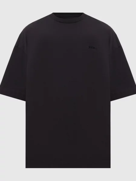 Футболка з вишивкою логотипа Juun.j чорна