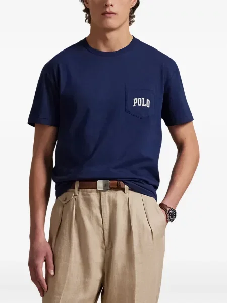 Șapcă Polo Ralph Lauren din fleece cu dungi cu volane albastru