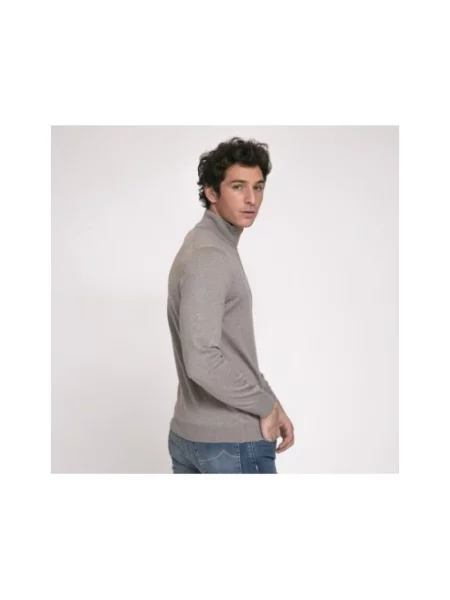 Dzianinowy sweter Gran Sasso szary