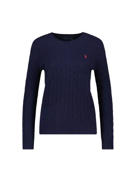 Sweter w kroju regular fit z mieszanki wełny i kaszmiru JULIANNA' Polo Ralph Lauren niebieski