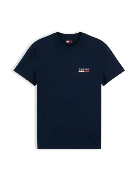 Tommy Jeans Tričko DNA námornícka modrá / červená biela