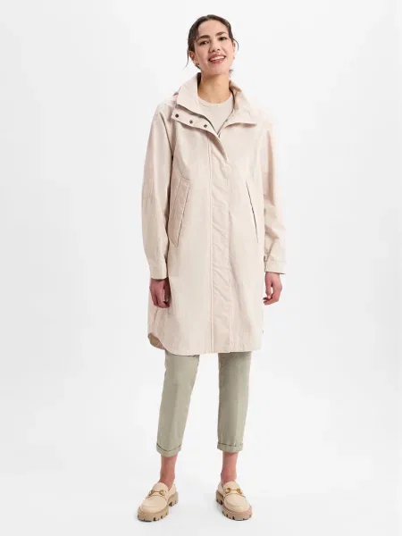 Płaszcz ze stójką Camel Active beżowy