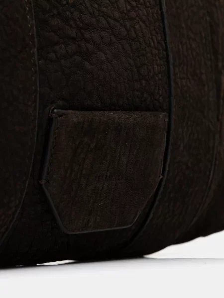 Шкіряна сумочка AllSaints коричневий