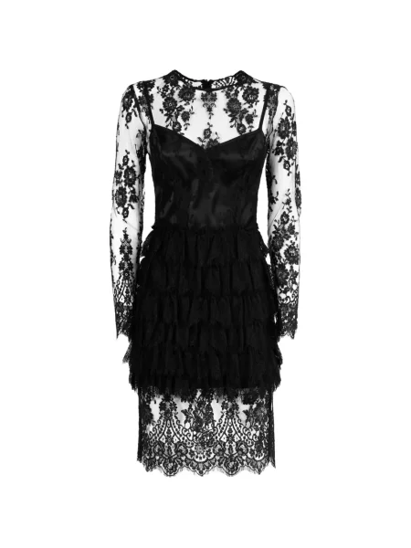 Rochie Catalina din dantelă negru