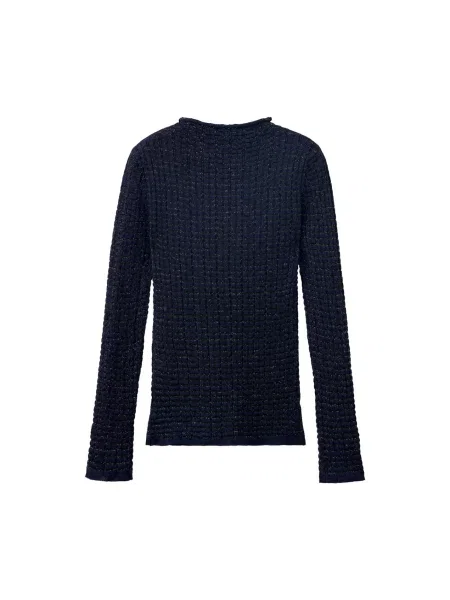 MANGO Pulover FREDDY bleumarin negru