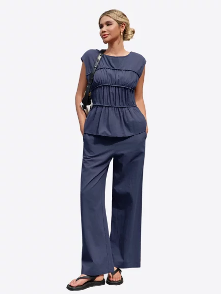 Imily Bela Costum cu pantaloni gențiană albastru
