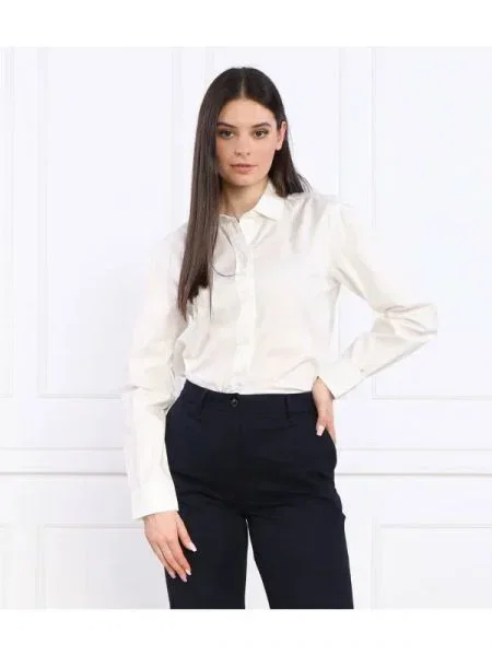 Tommy Hilfiger Cămașă OXFORD | Relaxed fit alb