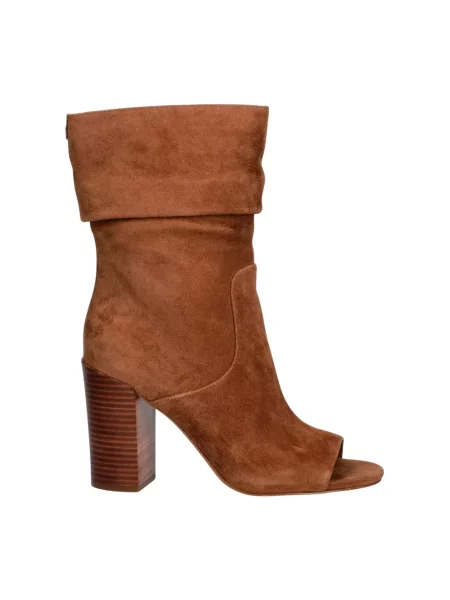 Botki Michael Kors skórzane brązowe