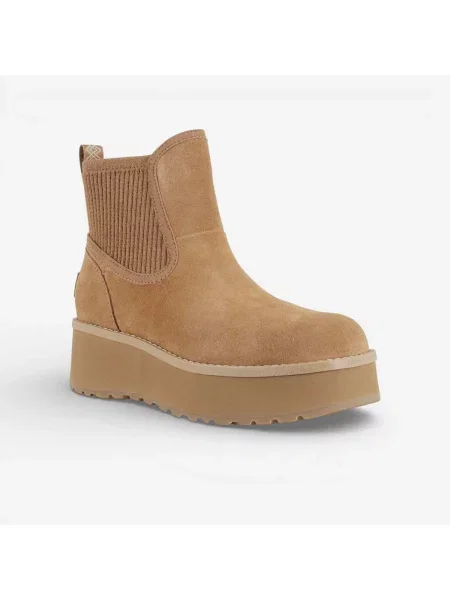Botine chelsea Ugg alb