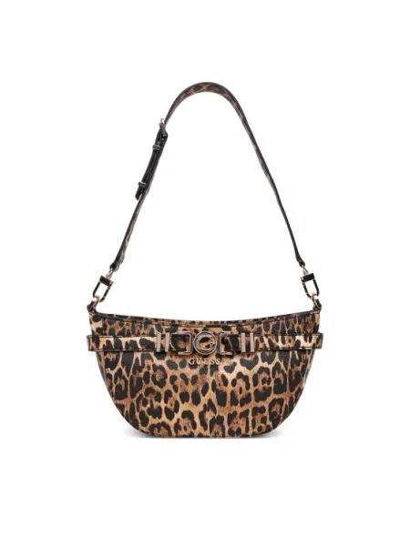 GUESS Torba za čez ramo Cirene / svetlo / temno rjava