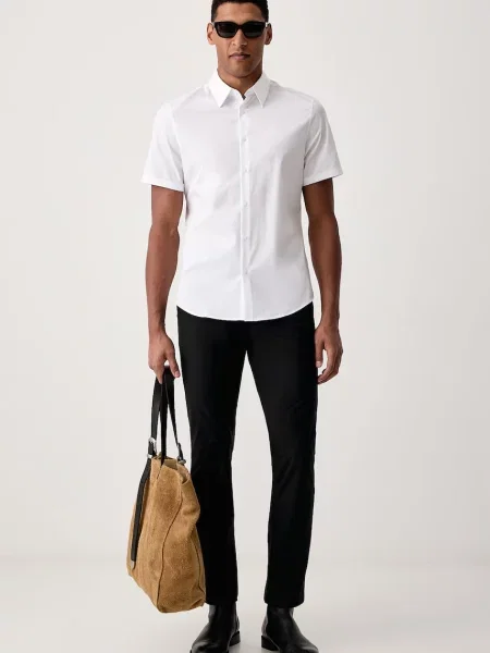 Calvin Klein cămașă pentru bărbați cu alb