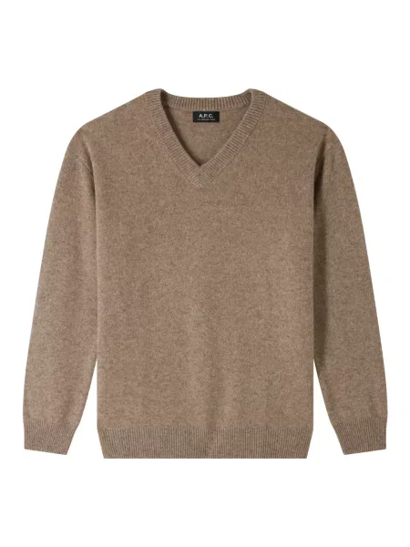 Sweter A.p.c. wełniany beżowy