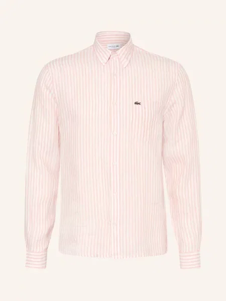 Lacoste Košile Regular Fit / světle červená bílá