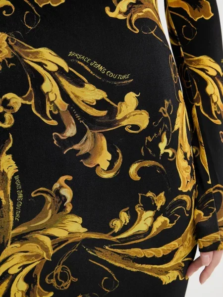Сукня Versace Jeans Couture midi облягаюча чорний
