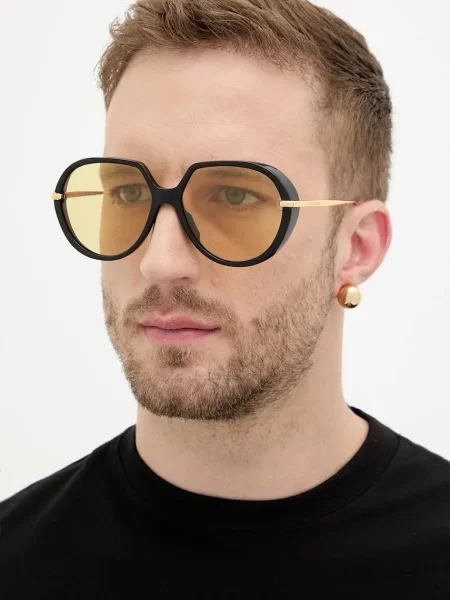 Sončna očala Bottega Veneta črna