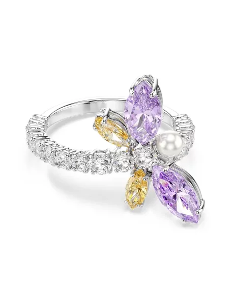 Swarovski prstan iz kovine s kubičnim cirkonijem Ariana Grande x Swarovski rumena