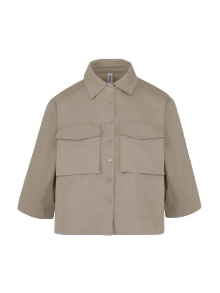 Koszula Bomboogie ze stretchu szara