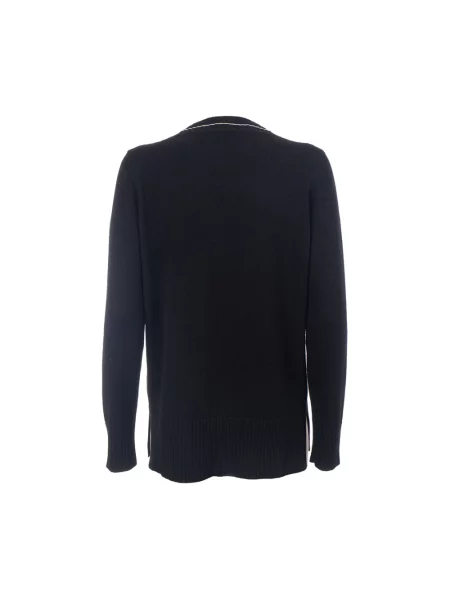 Sweter Le Tricot Perugia wełniany czarny