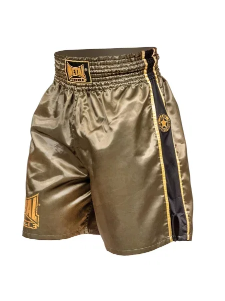 Spodenki bokserskie Metal Boxe Pro Line Military zielone