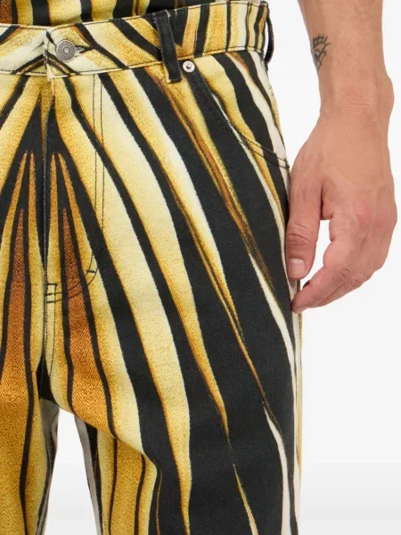 Pantaloni Roberto Cavalli cu imagine negru