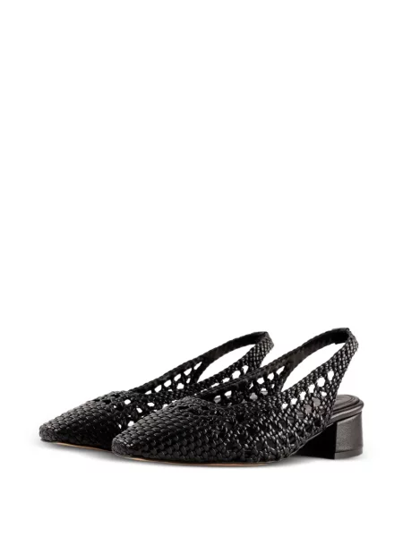 Nyitott sarkú körömcipő Souliers Martinez fekete