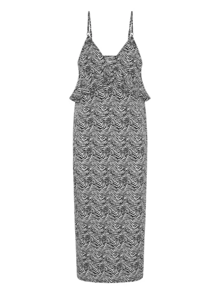 Sukienka midi One Teaspoon z falbankami do kolan garniturowa biała