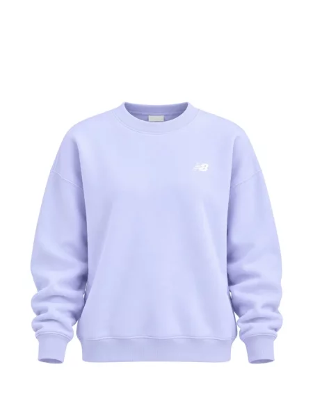 Hanorac crewneck New Balance din fleece violet