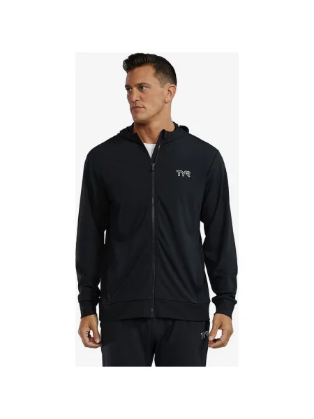 Bluza z kapturem TYR Tech Full Zip S czarna