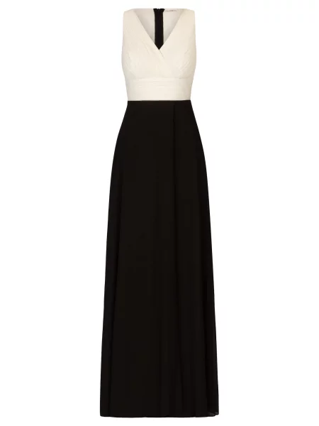 Kraimod Rochie de seară ecru negru