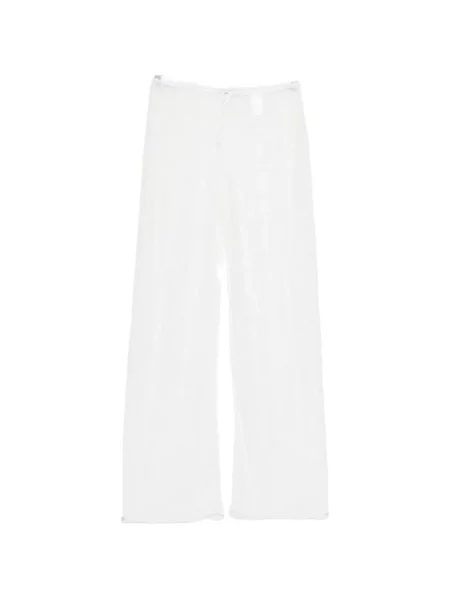 Spodnie palazzo Oséree koronkowe ze sznurkiem białe