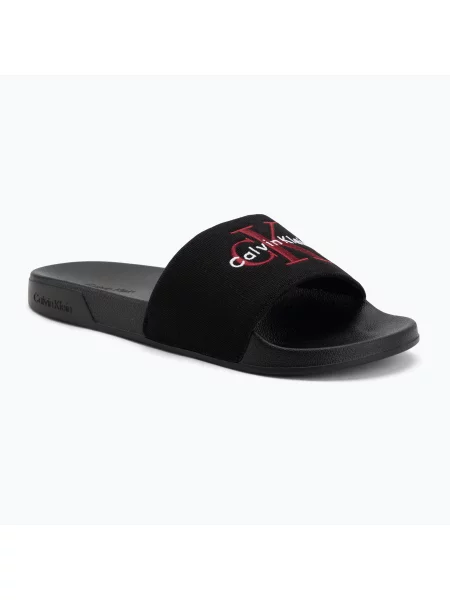 Șlapi pentru bărbați Calvin Klein Ess black/rhubarb negru