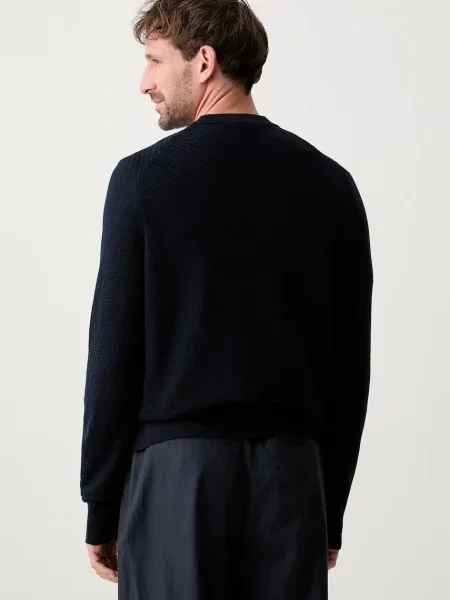 BOSS sweter H-Lofranco granatowy