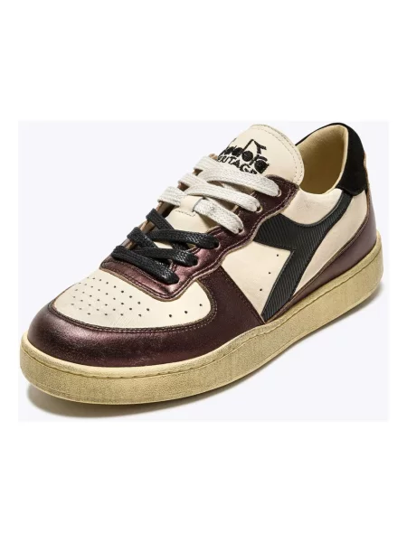 Sneakersy Diadora skórzane brązowe