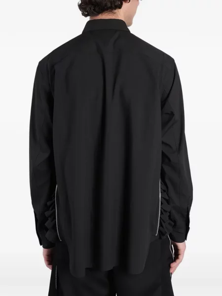 Marškiniai Comme Des Garçons Homme Plus su raukiniais juoda