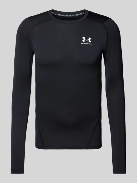 T-shirt Under Armour Hg Armour Comp LS Black/ White XXXL biała