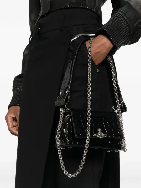 Geantă Vivienne Westwood mini negru