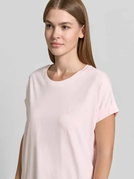 T-shirt o luźnym kroju z czystej bawełny model IDAARA' Armedangels różowa