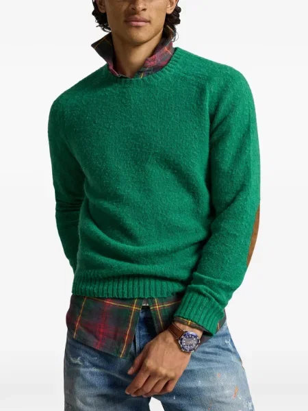 Șosete Polo Ralph Lauren cu broderie în carouri de flanelă verde