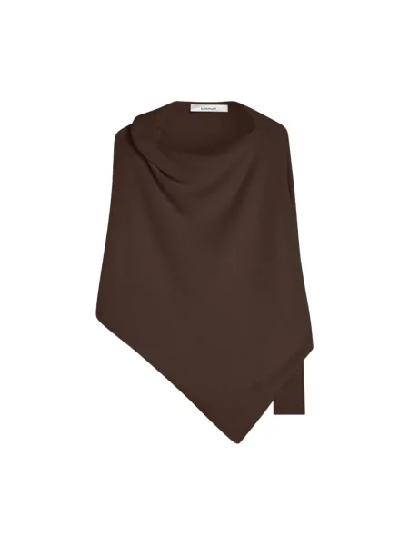 Sweter Summum Woman asymetryczny brązowy
