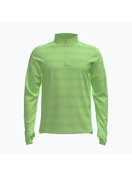 Мъжки суитшърт за бягане Under Armour Velociti Zip lumos lime/white бяло