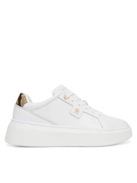 Tommy Hilfiger Αθλητικά Chic Platform Snake λευκό