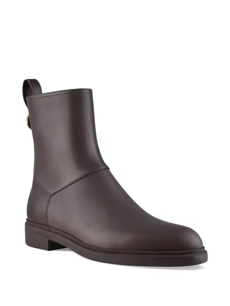 Botine Loro Piana din piele maro