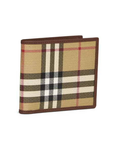 Portfel Burberry płócienny beżowy