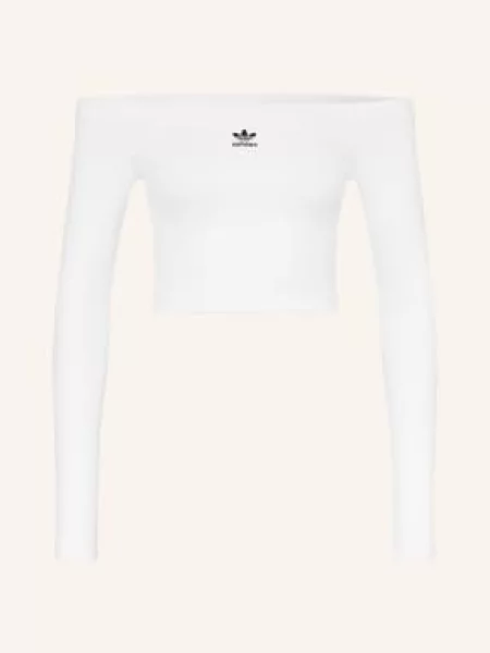 T-shirt adidas Ess Rib Ls White L biała