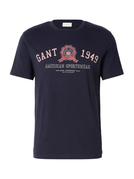 Gant tricou din bleumarin cu imprimeu alb