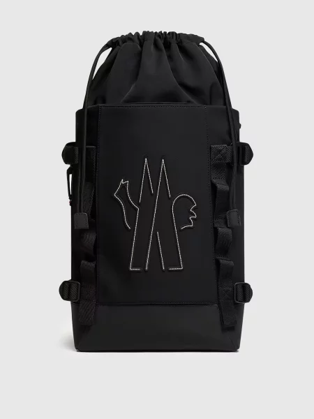Рюкзак з монограмою логотипа Moncler Grenoble чорний