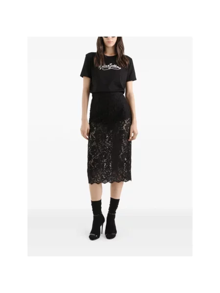 Koszulka Dolce And Gabbana z dżerseju czarna