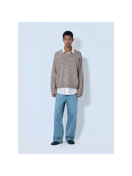 Sweter Maison Margiela brązowy