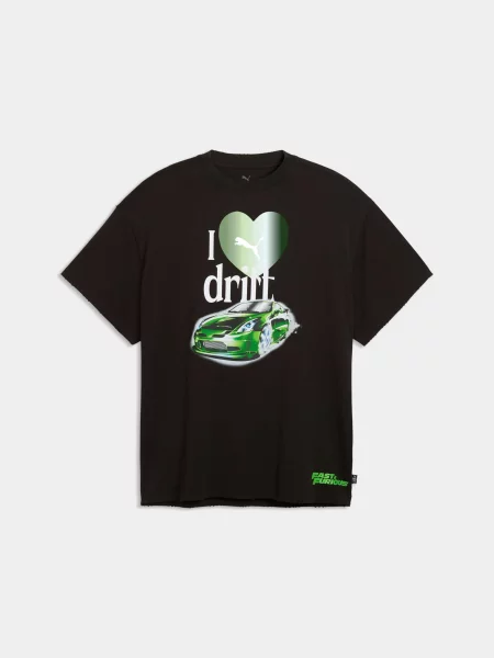 Футболка PUMA x Fast & Furious Tee I комбінований верх чорний