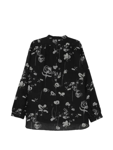Cămașă Calmlence cu model floral cu imagine negru